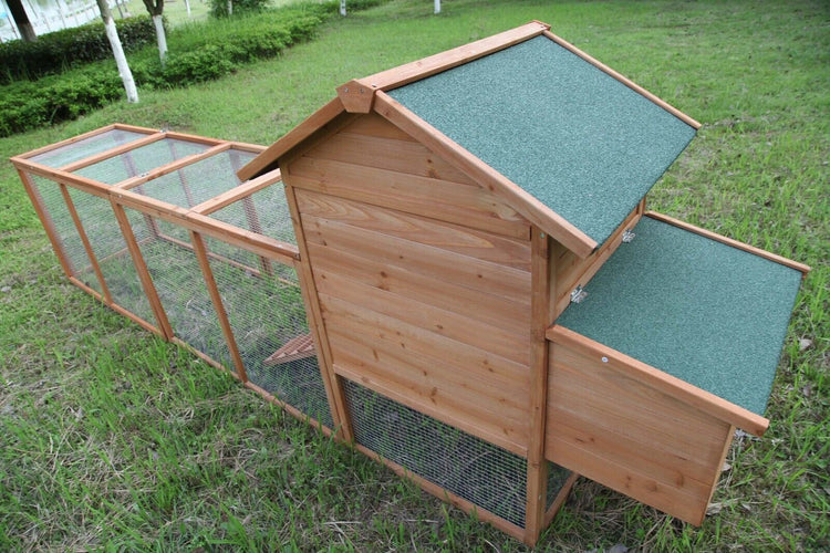 Chicken Coop w/  Run and w/Nesting Box 120''